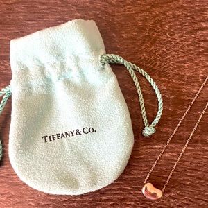 Tiffany & Co silver bean necklace